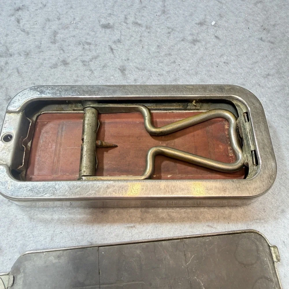 Rolls Razor Imperial No 2 Vintage Shaving Kit Mens Silver Good Greek Key Pattern